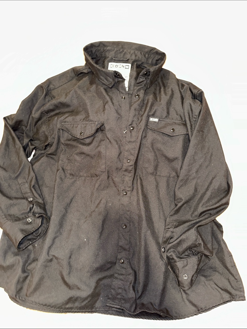 DIXXON Black Men's Military Field Shirt-Jacket